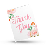 Thank You (watercolor floral) Greeting Card