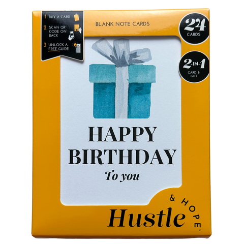 Happy Birthday To You Greeting Card Set 24-Pack