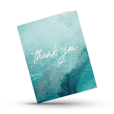 Blue Ocean Thank You Card