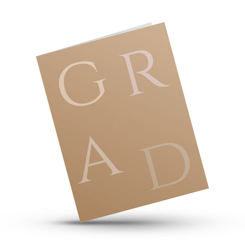 GRAD Graduation Greeting Card