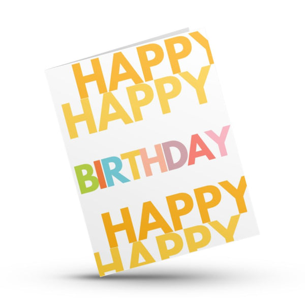 Recollections 4.25 x 5.5 Happy Birthday Cards & Envelopes - Each