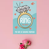 Ring The Alarm Engagement Wedding Greeting Card