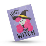 halloween witch greeting card 100 percent that witch