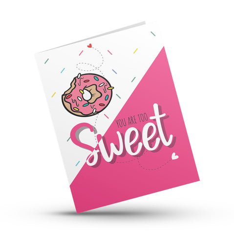 valentine's day greeting card thank you card sweet